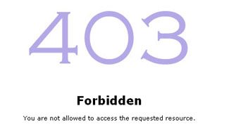 403 forbidden